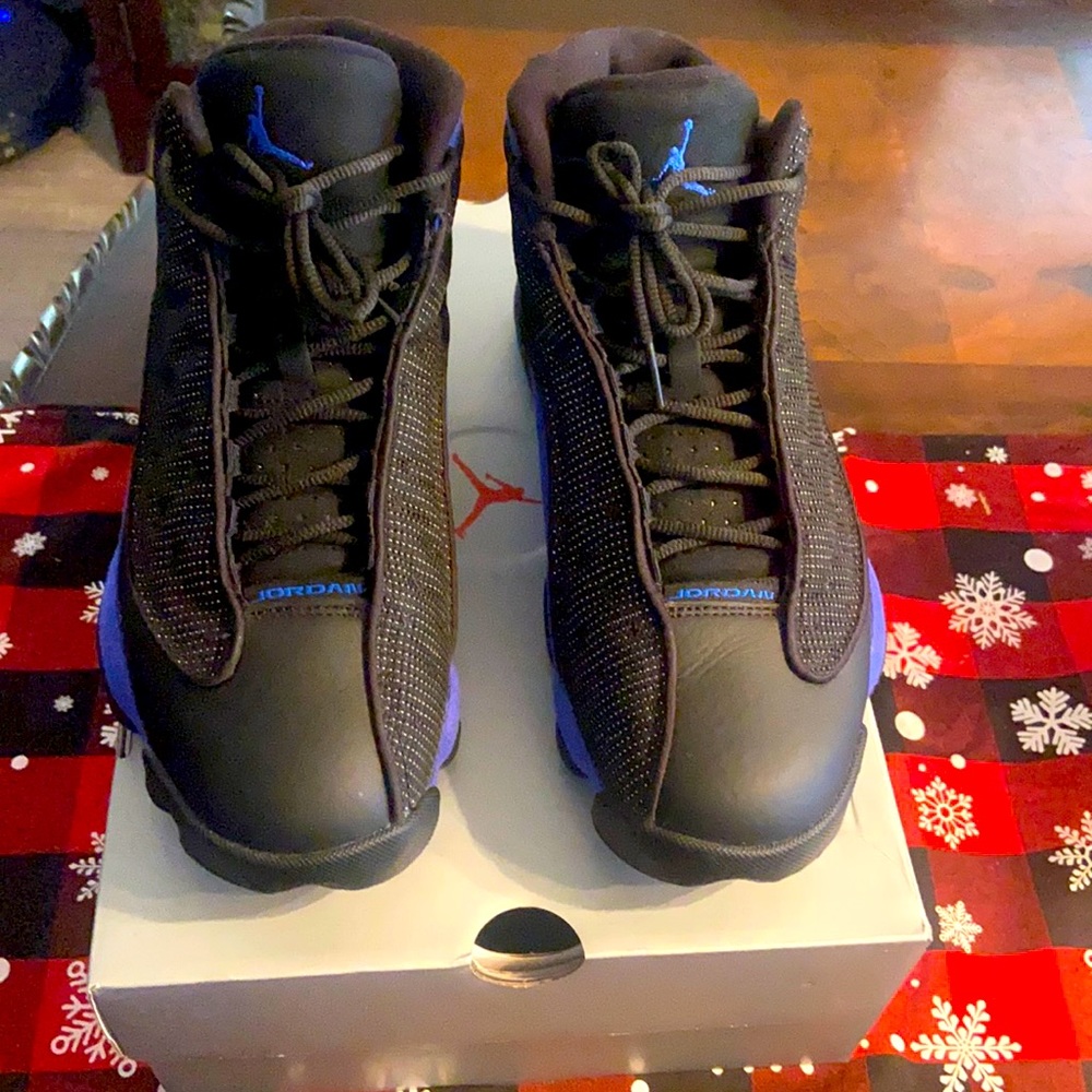 Air Jordan retro 13 Black/Hyper Royal Blue-Black-White